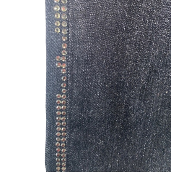 Chico's Platinum Alannia Jean Straight Leg High-Rise Stretch Embellished Jean - Picture 5 of 15